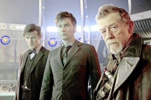 Matt Smith, David Tennant, and John Hurt in 'The Day of the Doctor'