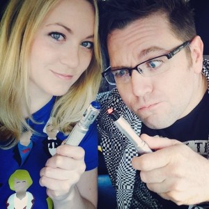 Nerd-Base member Chris & I heading over to the event. 